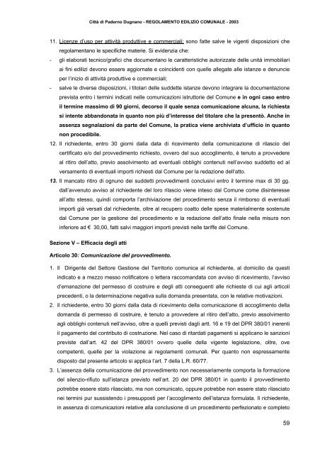 Regolamento Edilizio Comunale - Sito Istituzionale del Comune di ...