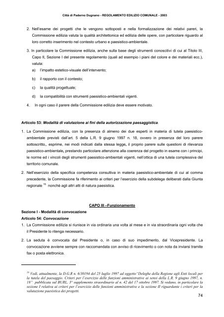 Regolamento Edilizio Comunale - Sito Istituzionale del Comune di ...