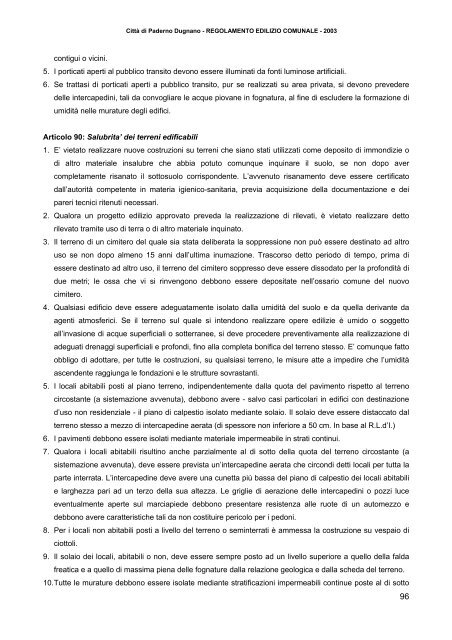 Regolamento Edilizio Comunale - Sito Istituzionale del Comune di ...