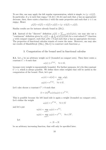 Functional calculus in weighted group algebras