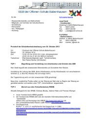 SEB-Protokoll 2012-10-30 - Offene Schule Babenhausen - Selfhost