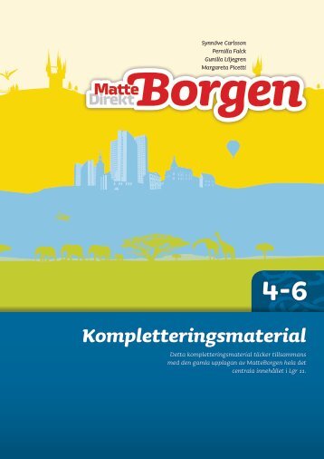 Kompletteringsmaterial - Sanoma Utbildning