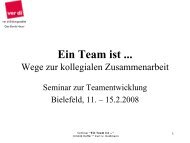 Ein Team ist ... Wege zur kollegialen Zusammenarbeit