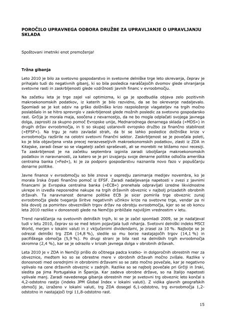 Letno poroÄilo 2010.pdf - Banka Koper