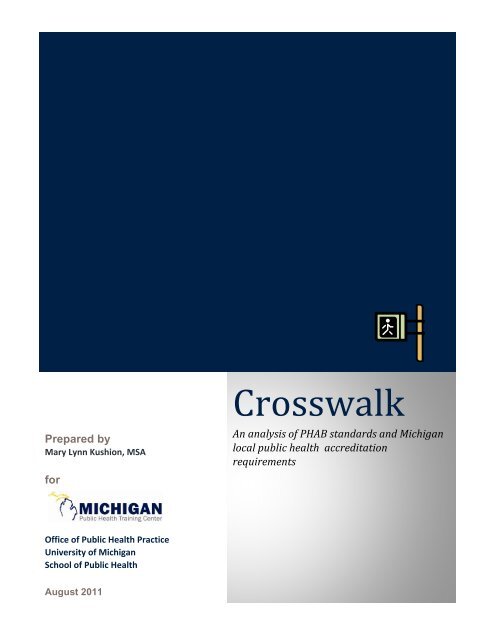 Crosswalk - Office of Public Health Practice - University of Michigan