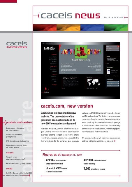 caceis.com, new version