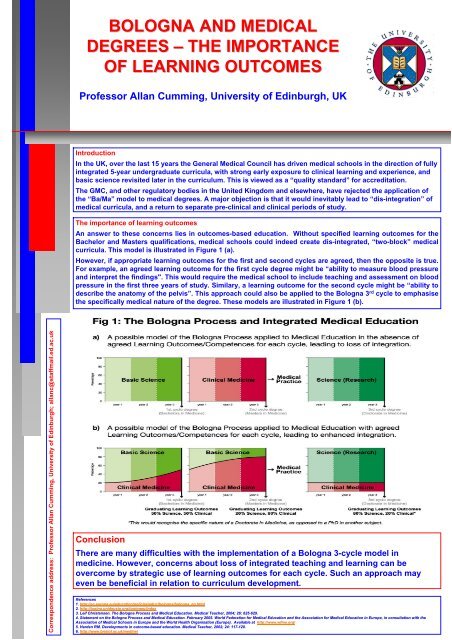 BOLOGNA AND MEDICAL DEGREES â€“ THE IMPORTANCE OF ...