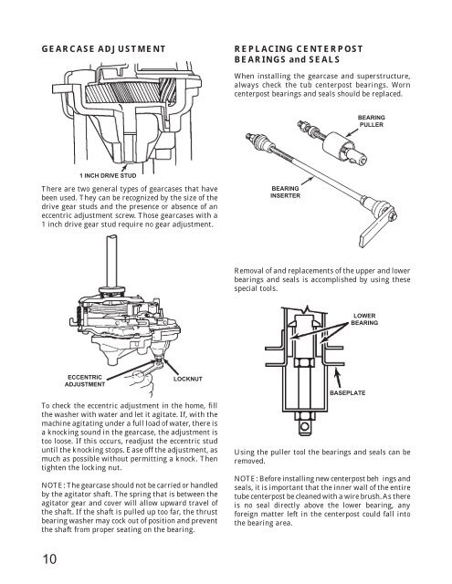 belt drive models - Whirlpool