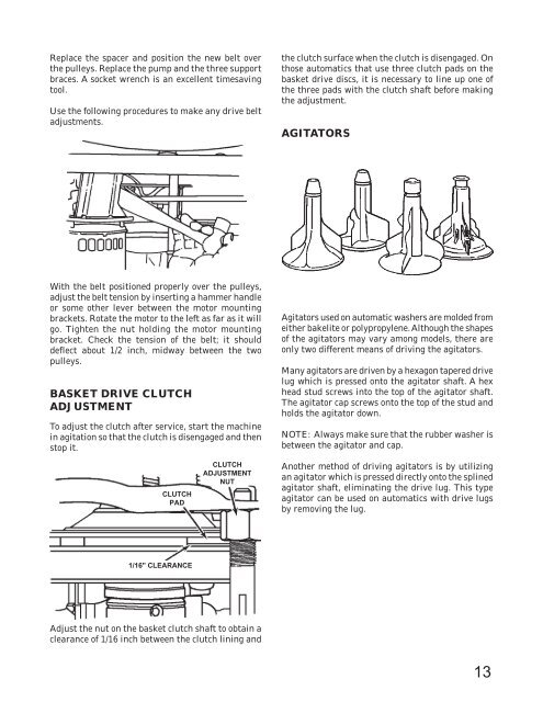 belt drive models - Whirlpool