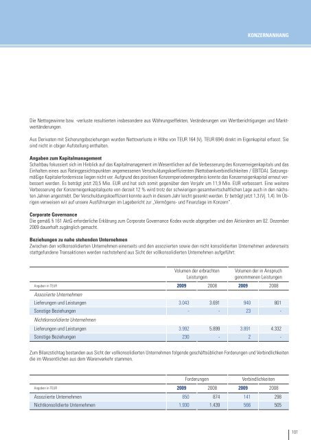 Geschäftsbericht 2009 - Schaltbau Holding AG