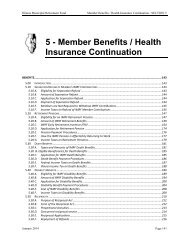 5 - Member Benefits / Health Insurance Continuation - IMRF