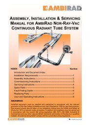 assembly, installation & servicing manual for ambirad nor-ray-vac ...