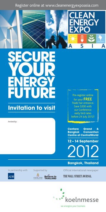 CEEA12 DL 8pp VP Flyer.indd - Clean Energy Expo