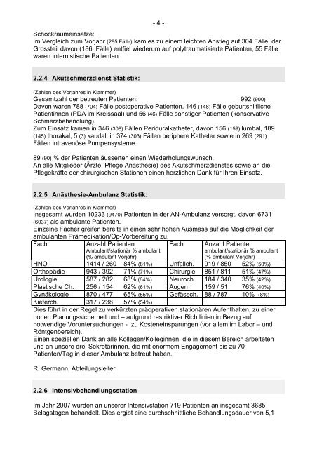 Jahresbericht 2007 (pdf) - Landeskrankenhaus Feldkirch