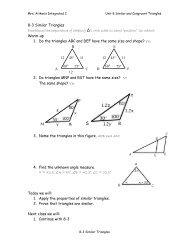 8-3 Similar Triangles notes