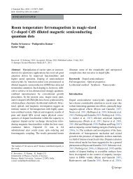 Room temperature ferromagnetism in magic-sized Cr-doped CdS ...