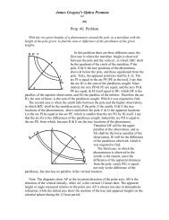James Gregory's Optica Promota Prop. 60. Problem