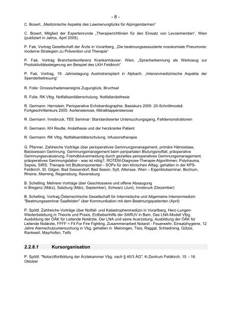 Jahresbericht2005 (pdf) - Landeskrankenhaus Feldkirch