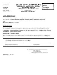 R10 Request for Proposal - Connecticut Department of ...