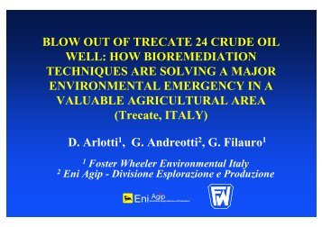 blow out of trecate 24 crude oil well: how bioremediation techniques ...