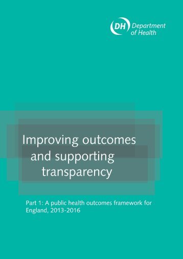 The Public Health Outcomes Framework