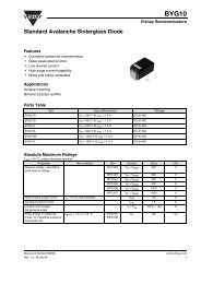 Standard Avalanche Sinterglass Diode - Datasheet Catalog