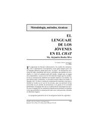 El lenguaje de los j.venes en el chat.p65 - Estudios sobre las ...