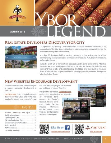 Real Estate Developers Discover Ybor City New ... - City of Tampa