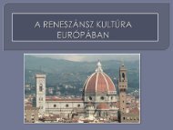 A reneszánsz kultúrája Európában - Dr. Fehér Katalin