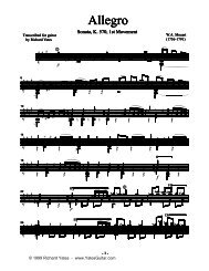 Allegro - Richard Yates Classical Guitar Transcriptions