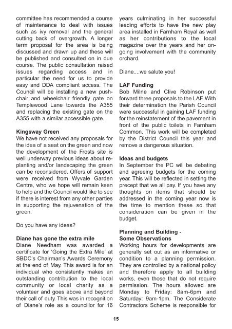 View as .pdf - The Farnhams Webzine