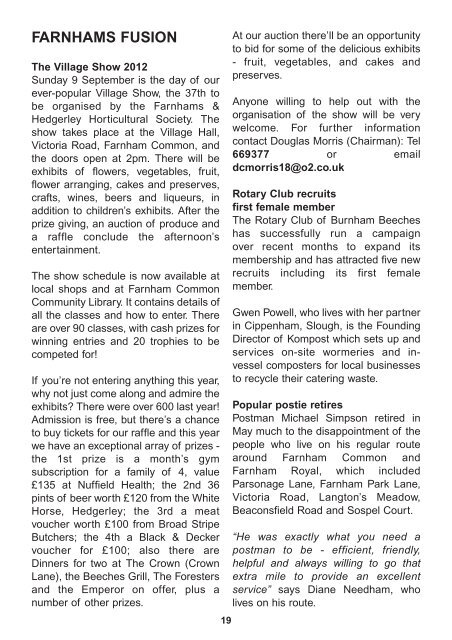 View as .pdf - The Farnhams Webzine