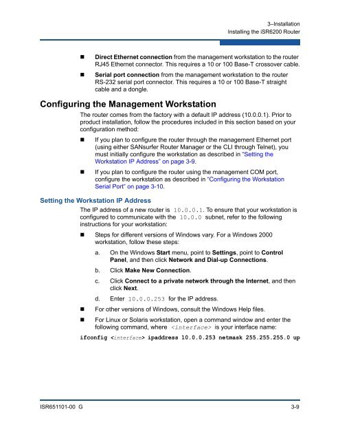 iSR6200 Intelligent Storage Router Installation Guide - QLogic