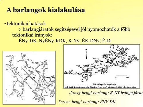 A barlangok kialakulása