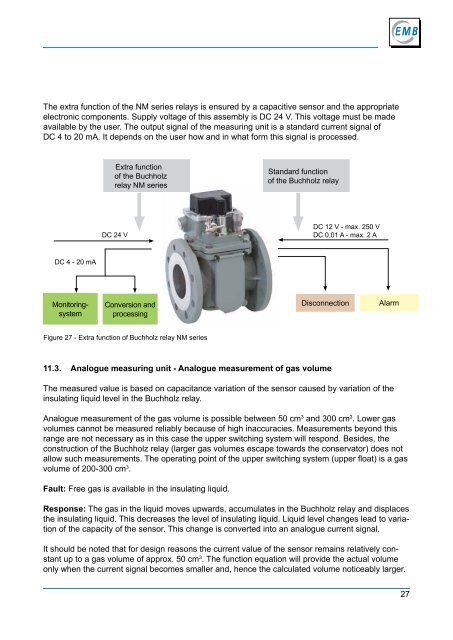 Transformer Protection Relays (Buchholz Principle) - EMB Gmbh