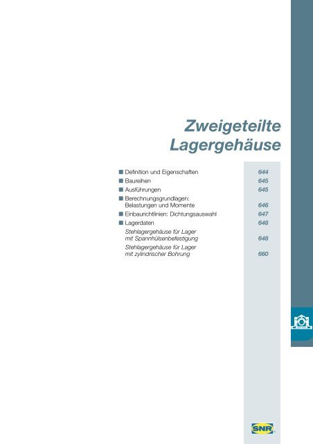 Zweigeteilte Lagergehäuse - NTN-SNR Portal