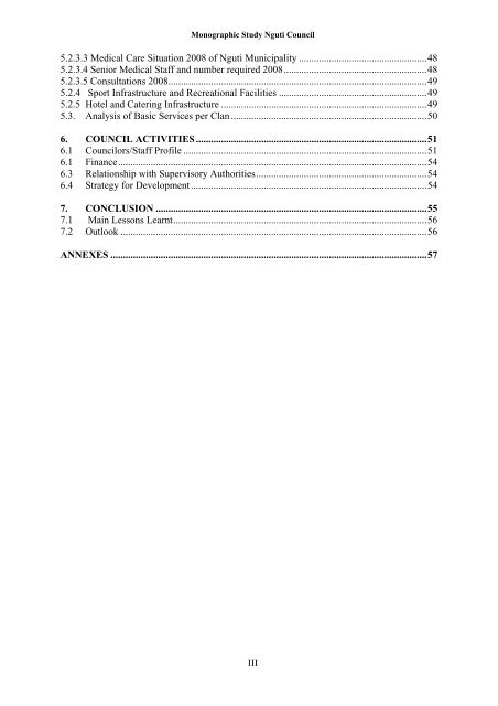 nguti council monographic study - Impact monitoring of Forest ...