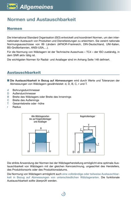 Allgemeines - NTN-SNR Portal