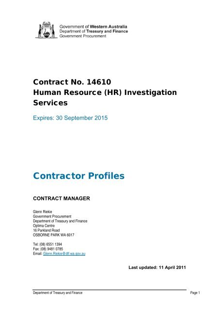 Contractor Profiles - Gem