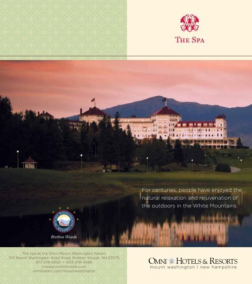 Spa Brochure - Bretton Woods