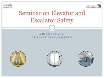 Elevator and Escalator Safety Seminar