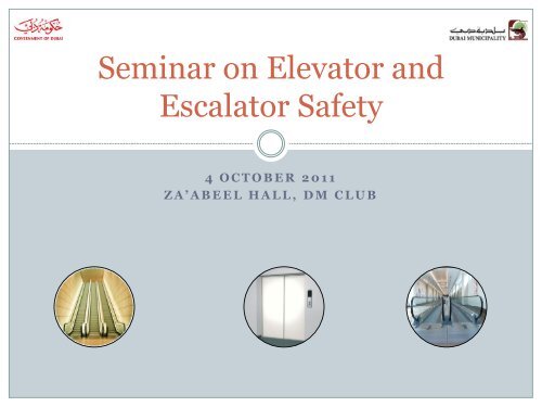 Elevator and Escalator Safety Seminar