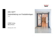 DIN 14677 Instandhaltung von Feststellanlagen - FeuerTRUTZ