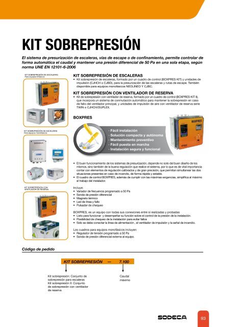 ventiladores centrÃ­fugos y extractores en lÃ­nea para ... - Sodeca