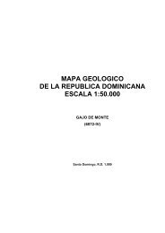 mapa geologico de la republica dominicana ... - mapas del IGME