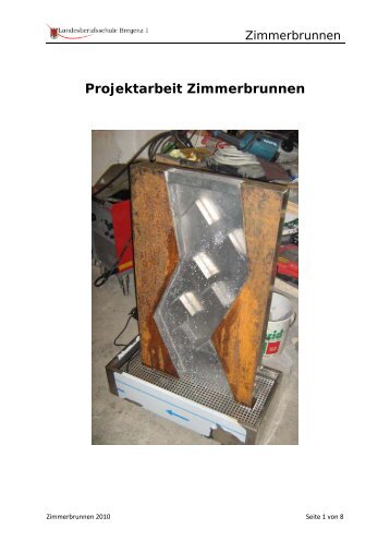 Projektarbeit Zimmerbrunnen