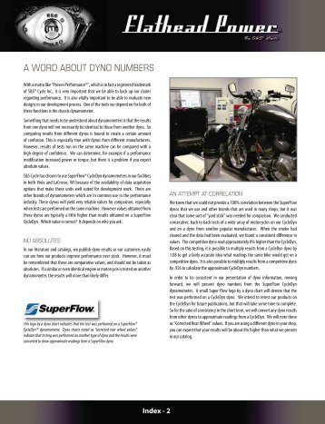 A WORD ABOUT DYNO NUMBERS - Zodiac