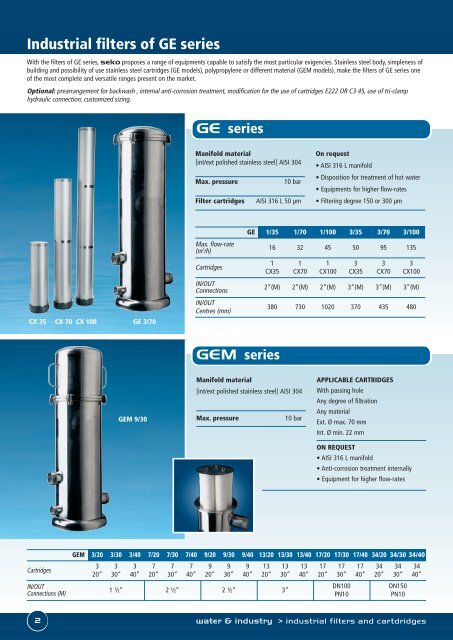 Filtri industriali_[UK] Industrial Filters - Reciprotor A/S