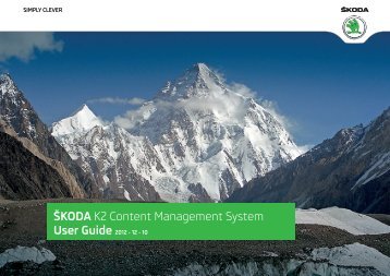 Å KODA K2 Content Management System - Skoda Auto