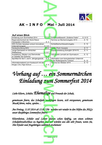 AK-Info - Adam-Kraft-Gymnasium Schwabach